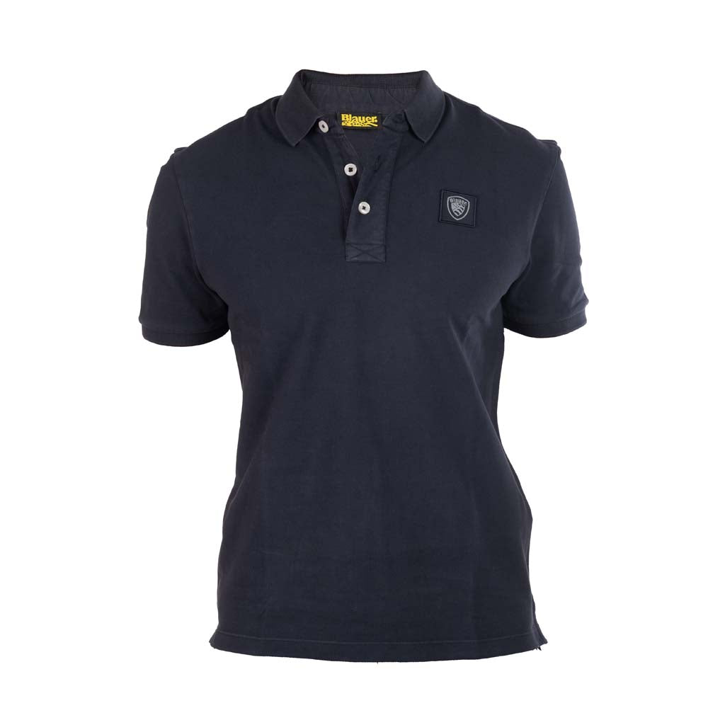 POLO UOMO BLAUER SLIM FIT CON PATCH LOGATA - Colori disponibili: 2