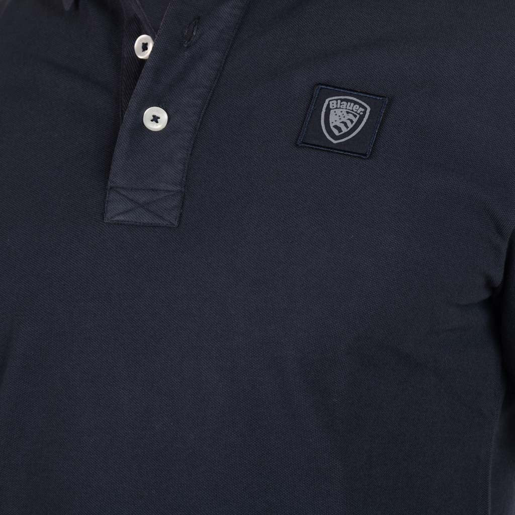 POLO UOMO BLAUER SLIM FIT CON PATCH LOGATA - Colori disponibili: 2