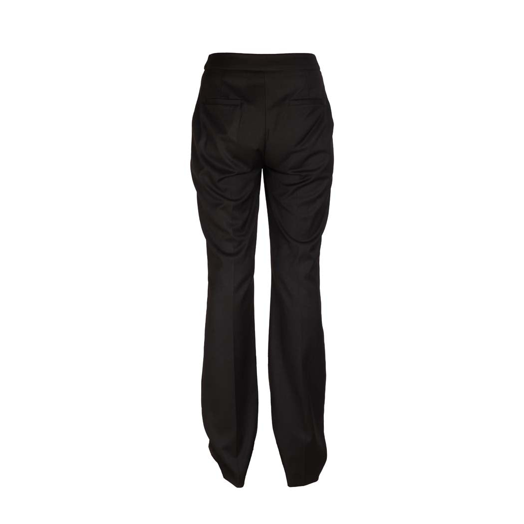 PANTALONE DONNA ARTIGLI A ZAMPA E VITA ALTA - COL. NERO