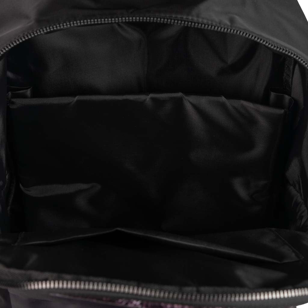 ZAINO UOMO COUNTY OF MILAN IN NYLON CON STAMPA - COL. NERO / ROYAL WINGS