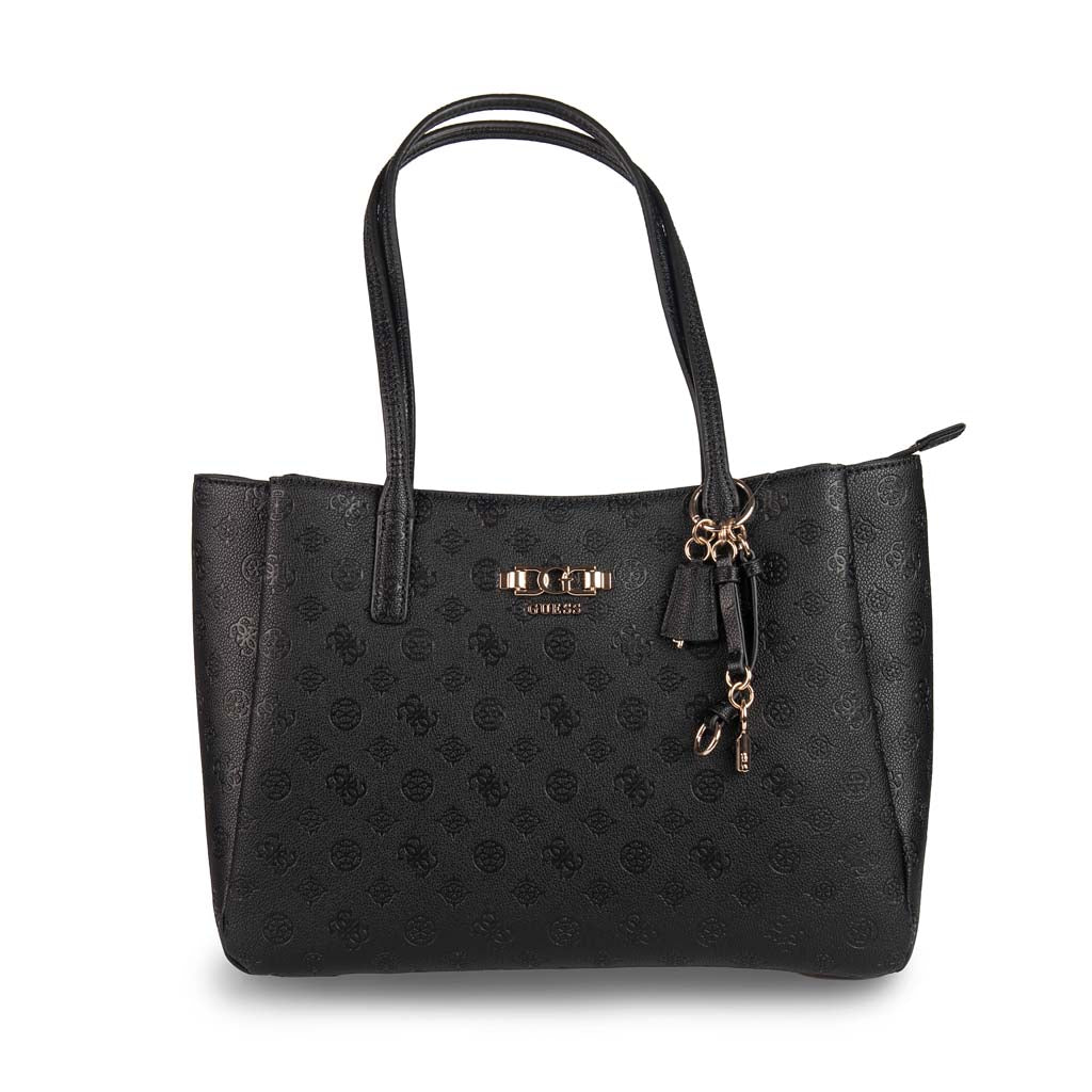 BORSA TOTE DONNA GUESS LOGO 4G PEONY - COL. NERO