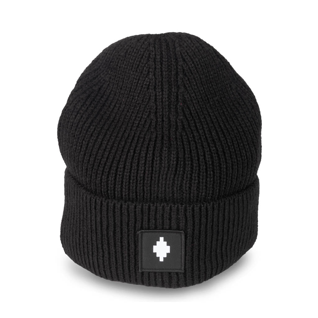 CAPPELLO BEANIE UOMO MARCELO BURLON COUNTY OF MILAN CON PATCH LOGATA - Colori disponibili: 2