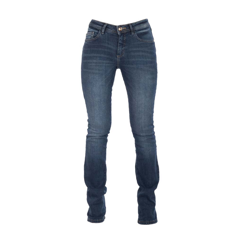 JEANS BOOTCUT DONNA GAUDI' IN DENIM DI COTONE STRETCH - COL. BLU DENIM