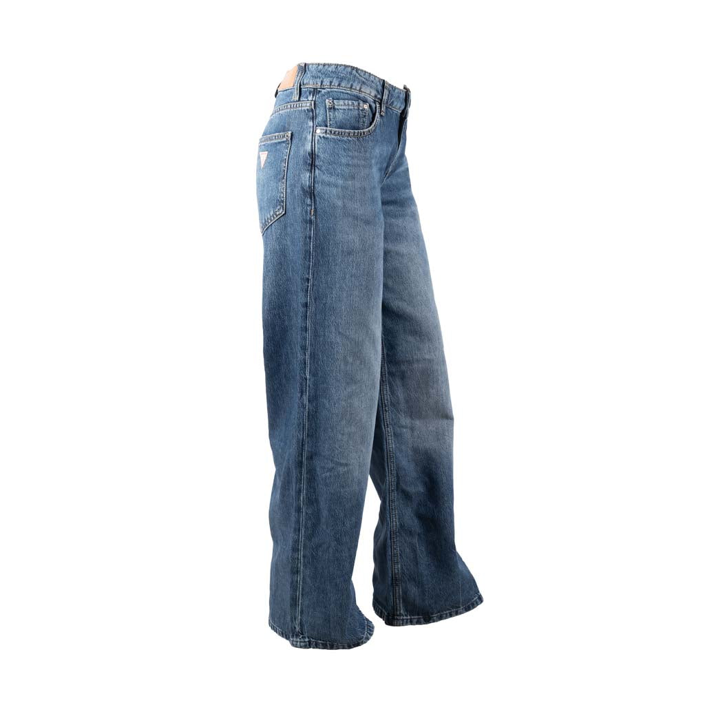 JEANS BAGGY DONNA GUESS A VITA BASSA - COL. BLU DENIM