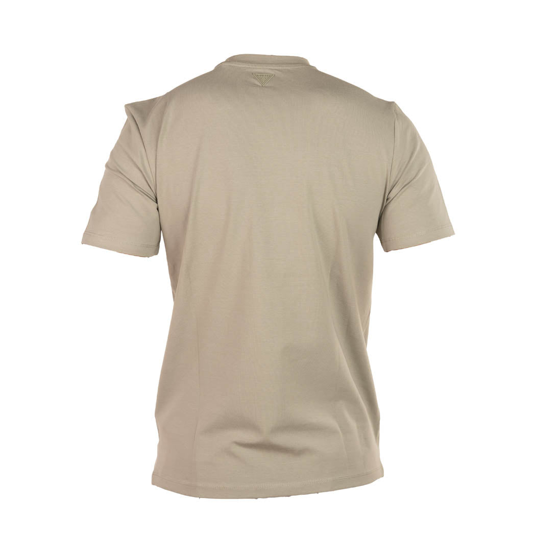 T-SHIRT UOMO GUESS CON LOGO FRONTALE - COL. KAKI