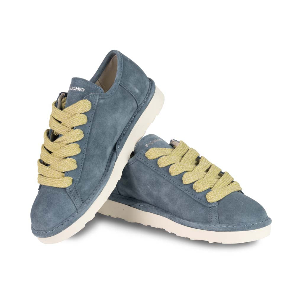 SNEAKERS UOMO PANCHIC IN CAMOSCIO - COL. DENIM