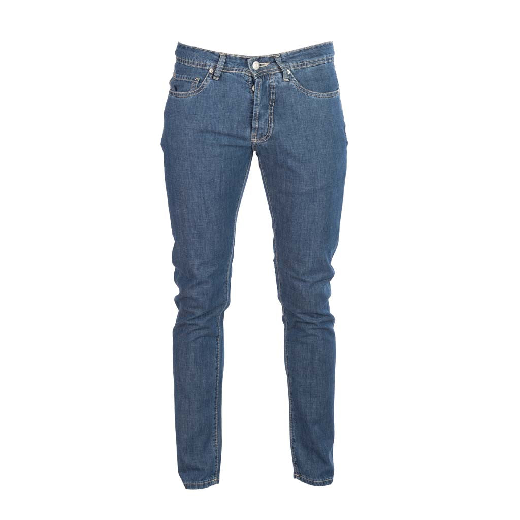 JEANS UOMO LIU JO SLIM FIT IN DENIM DI COTONE - COL. BLU DENIM