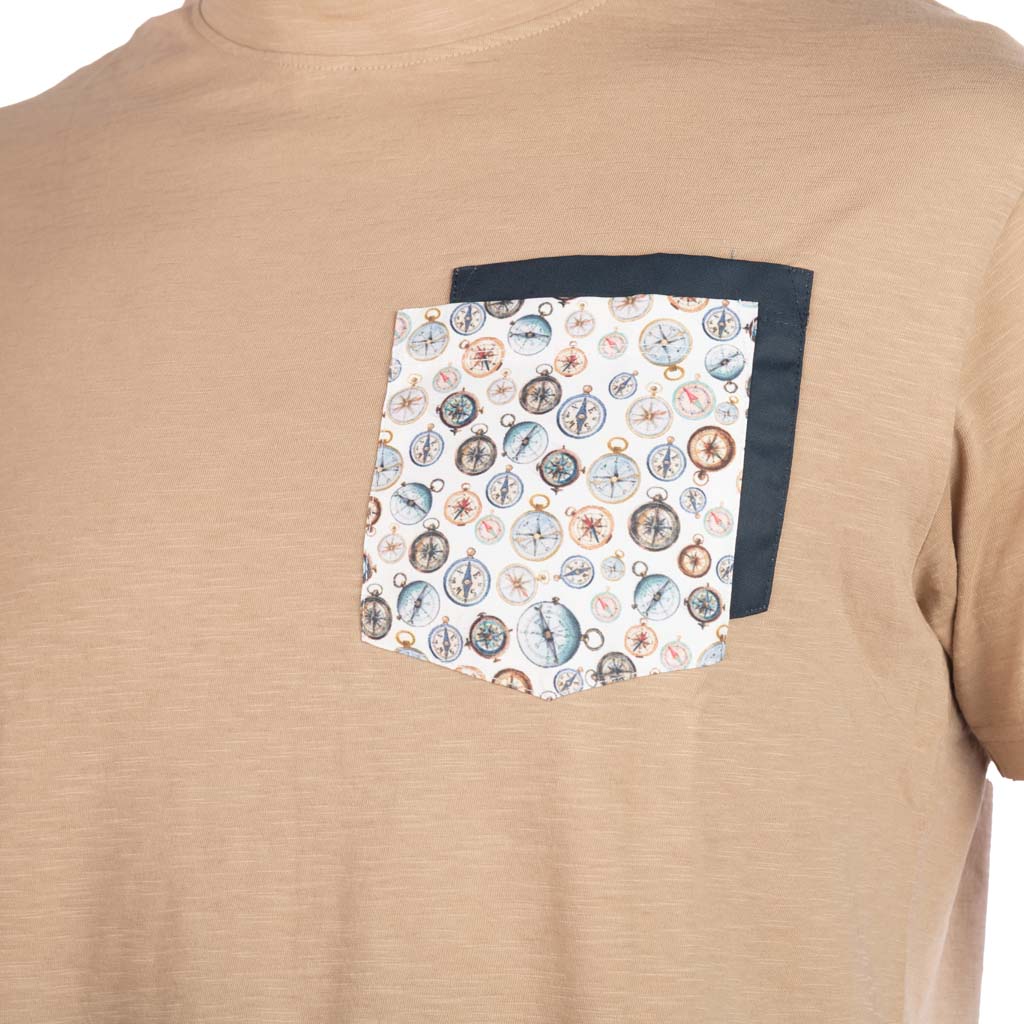 T-SHIRT UOMO BOMBOOGIE CON DOPPIO TASCHINO CON FANTASIA - Colori disponibili: 2