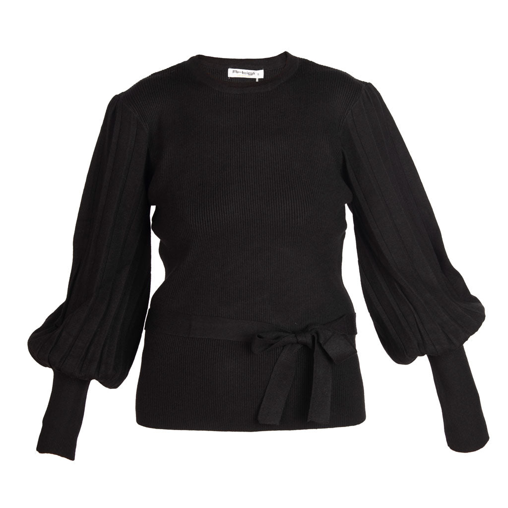 MAGLIA DONNA ARTIGLI CON MANICHE PLISSE' - Colori disponibili: 2