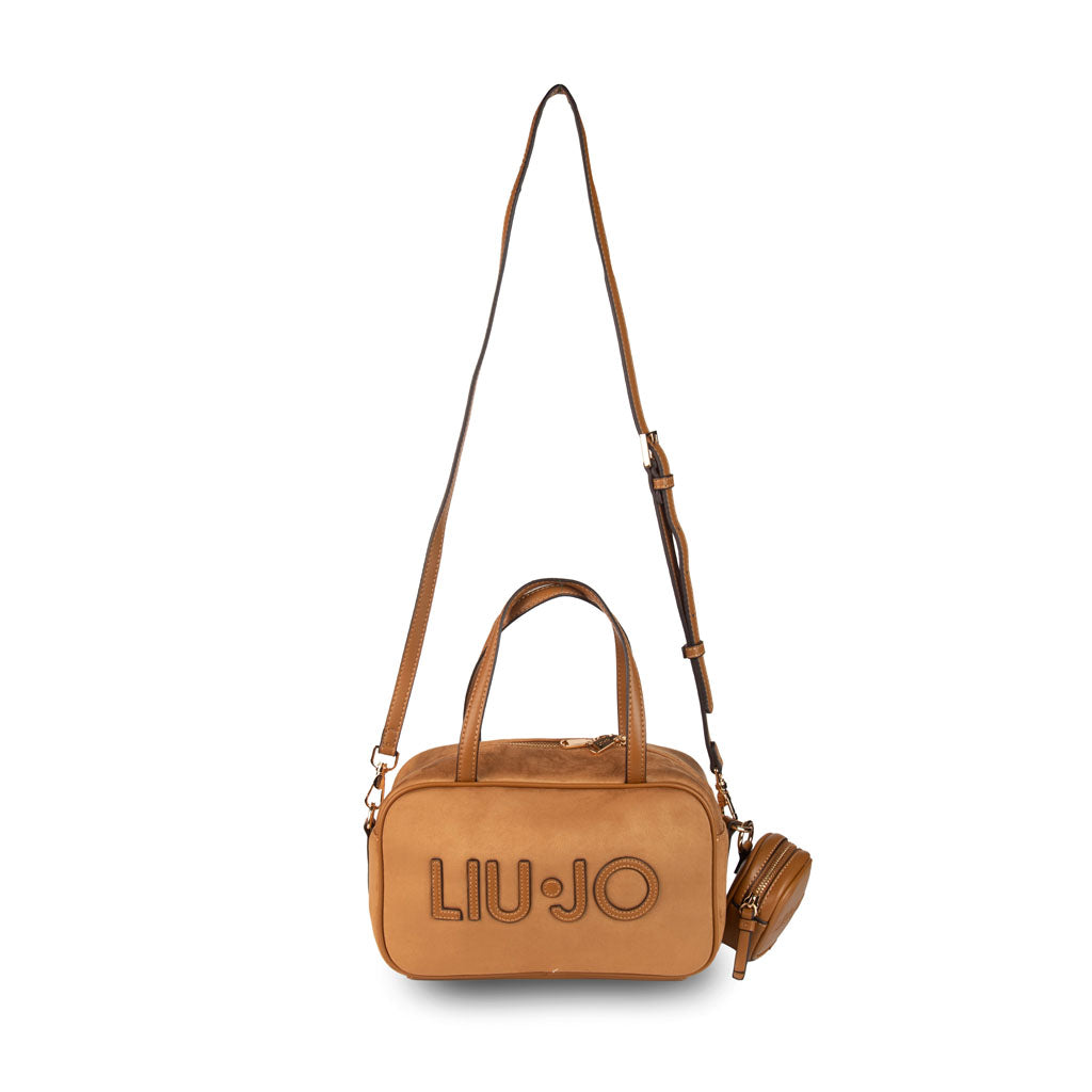 BORSA DONNA LIU JO CON LOGO E CHARM PORTAMONETE - COL. SUEDE