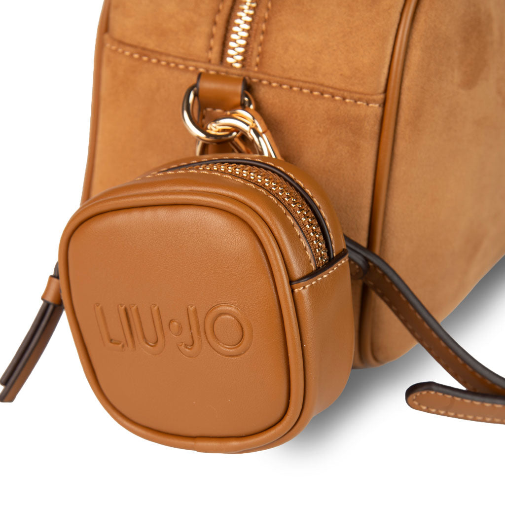 BORSA DONNA LIU JO CON LOGO E CHARM PORTAMONETE - COL. SUEDE