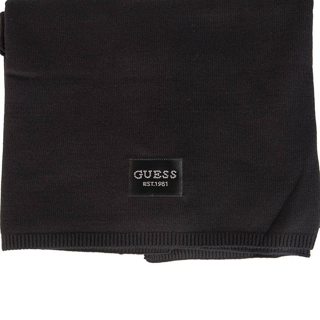 SCIARPA DONNA GUESS IN MISTO VISCOSA CON PATCH LOGATA CON STRASS - Colori disponibili: 2