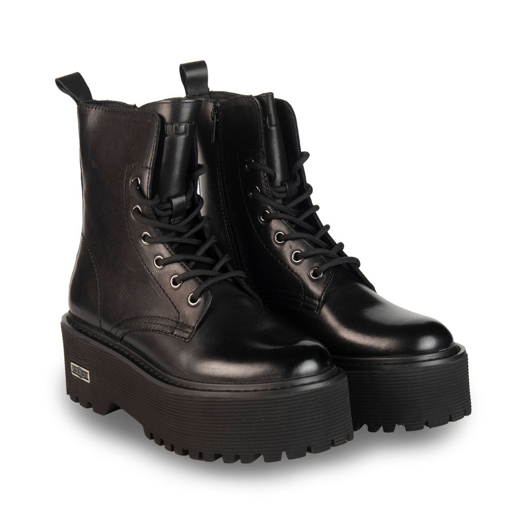 ANFIBI DONNA CULT MOD. "AXL" CON LACCI - COL. NERO