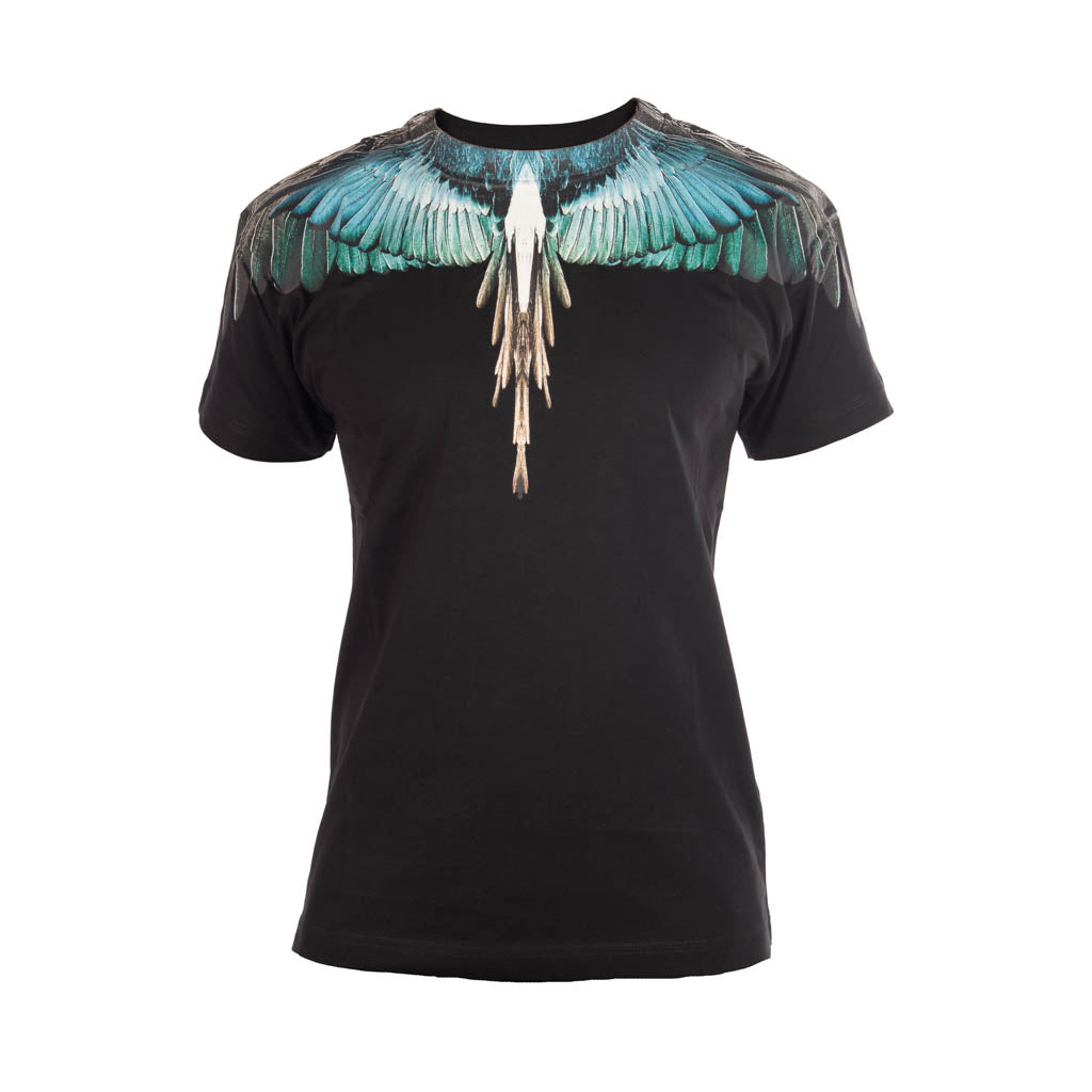 T-SHIRT UOMO COUNTY OF MILAN IN COTONE CON STAMPA ALI BLU - Colori disponibili: 2