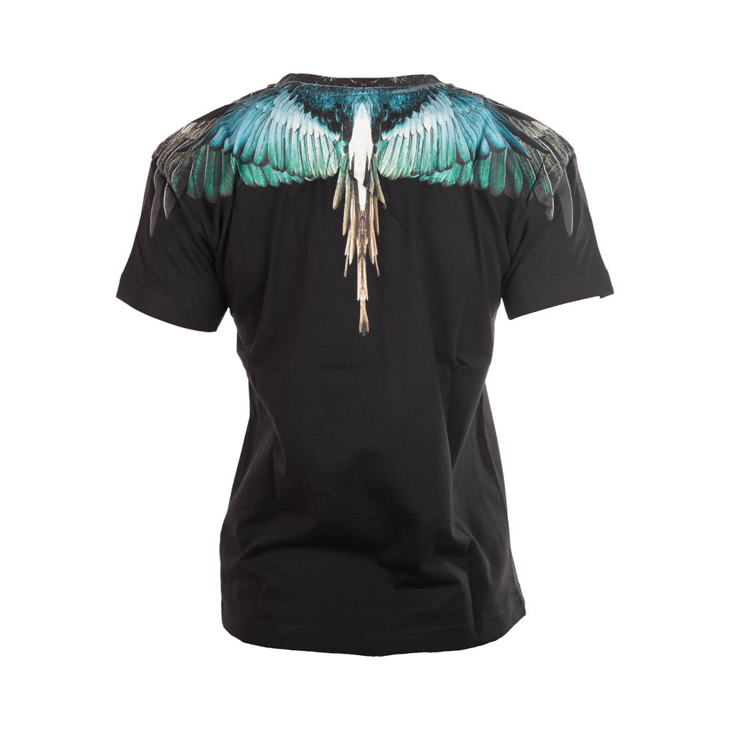 T-SHIRT UOMO COUNTY OF MILAN IN COTONE CON STAMPA ALI BLU - Colori disponibili: 2