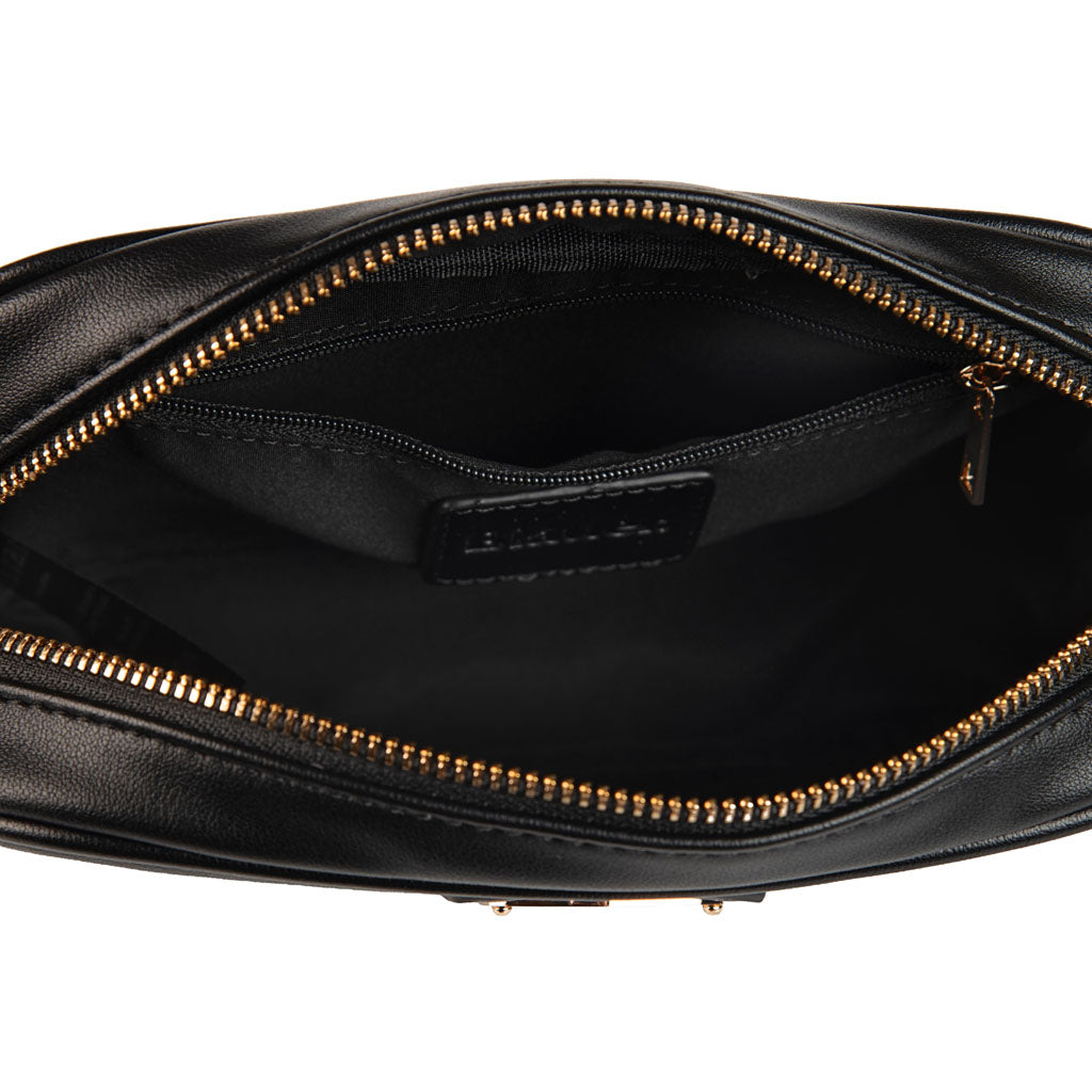TRACOLLA DONNA BLAUER CON LOGO SCUDO METALLICO - COL. NERO