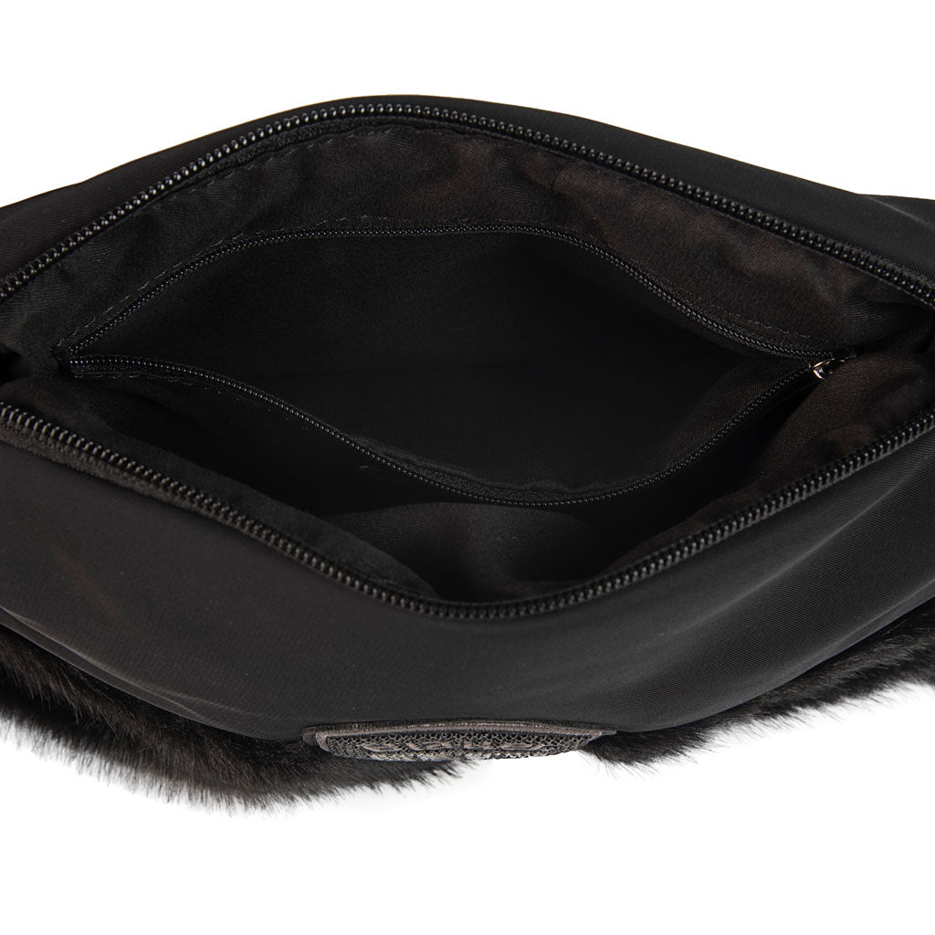 POCHETTE DONNA BLAUER CON PELLICCIA SINTENTICA MOD. "MIRA" - COL. NERO
