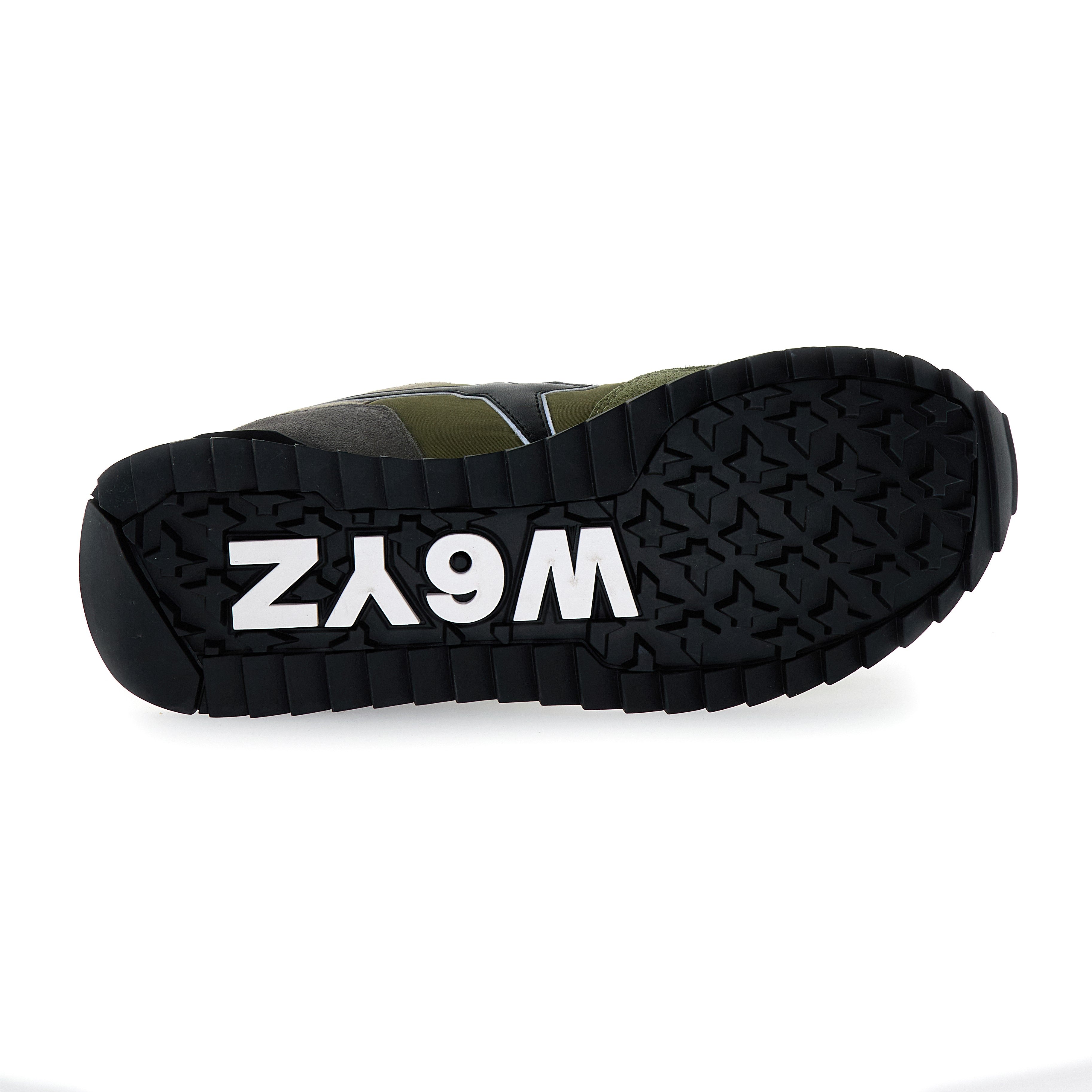 SNEAKERS UOMO W6YZ MOD. "YAK" - COL. MILITARE / GRIGIO