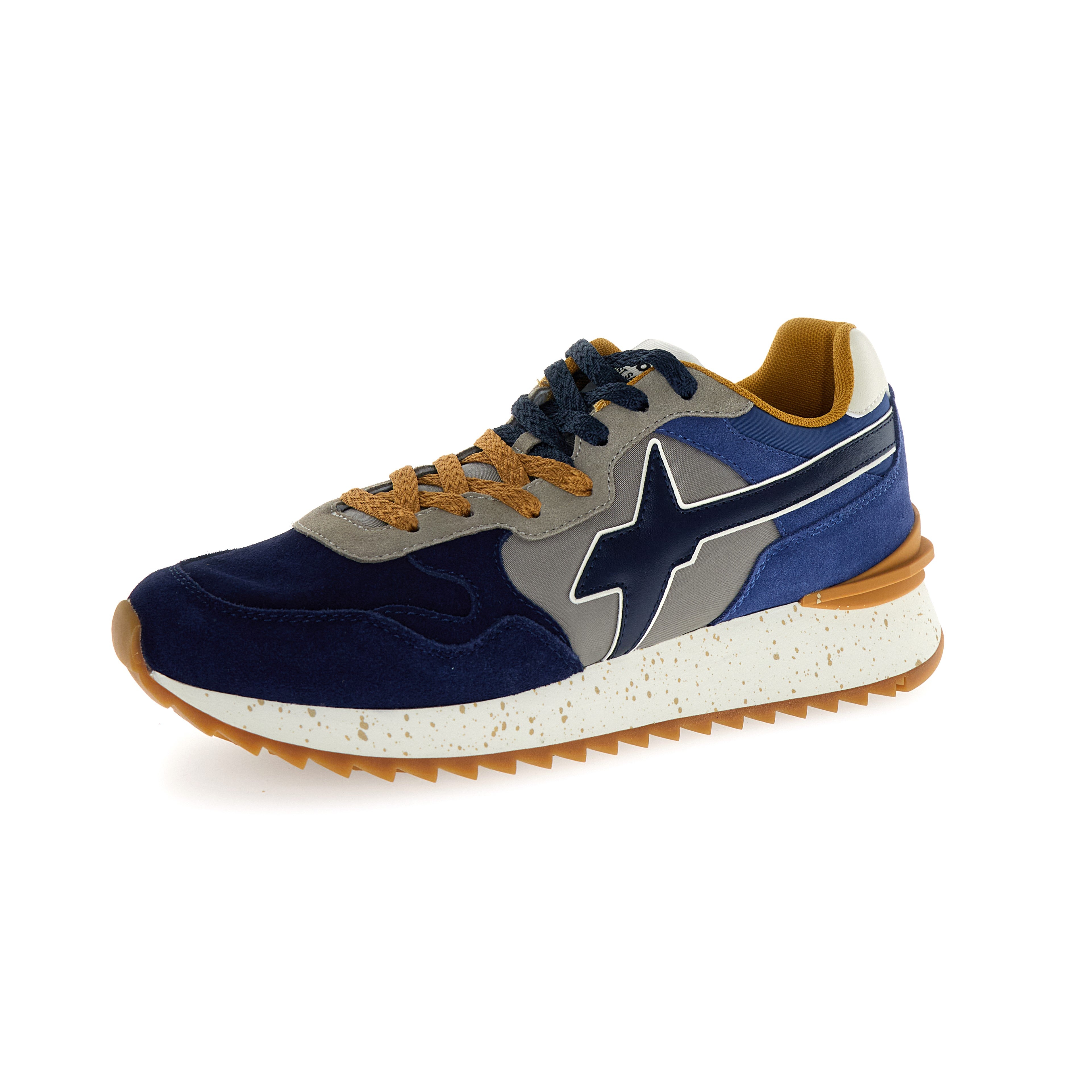 SNEAKERS UOMO W6YZ MOD. "YAK" - COL. BLU / GRIGIO