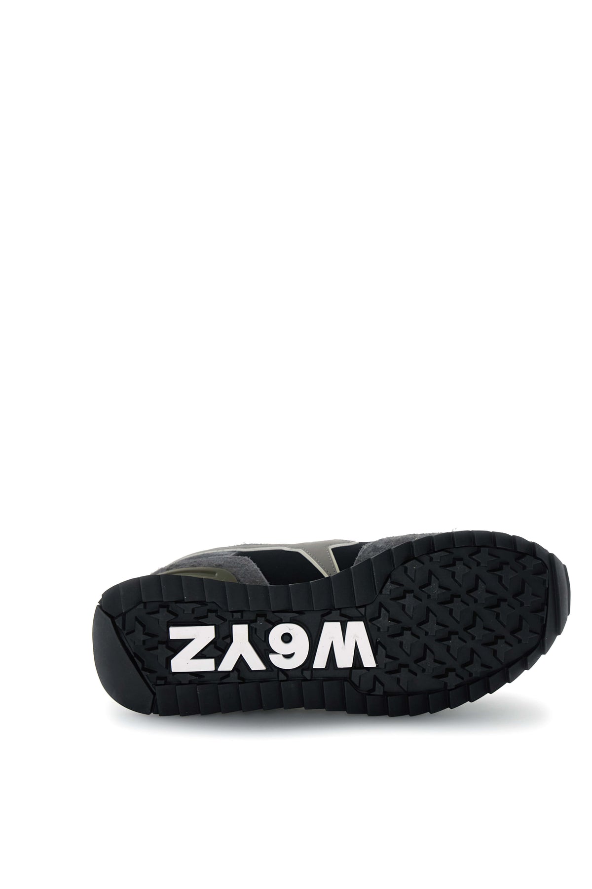 SNEAKERS UOMO W6YZ MOD. "YAK" IN SUEDE E TESSUTO - COL. ANTRACITE / NERO / GRIGIO