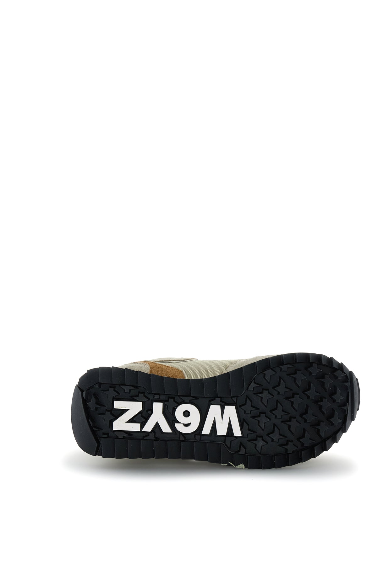 SNEAKERS DONNA W6YZ MOD. "DEVA" IN SUEDE E TESSUTO CON DETTAGLI ANIMALIER - COL. TORTORA / BEIGE