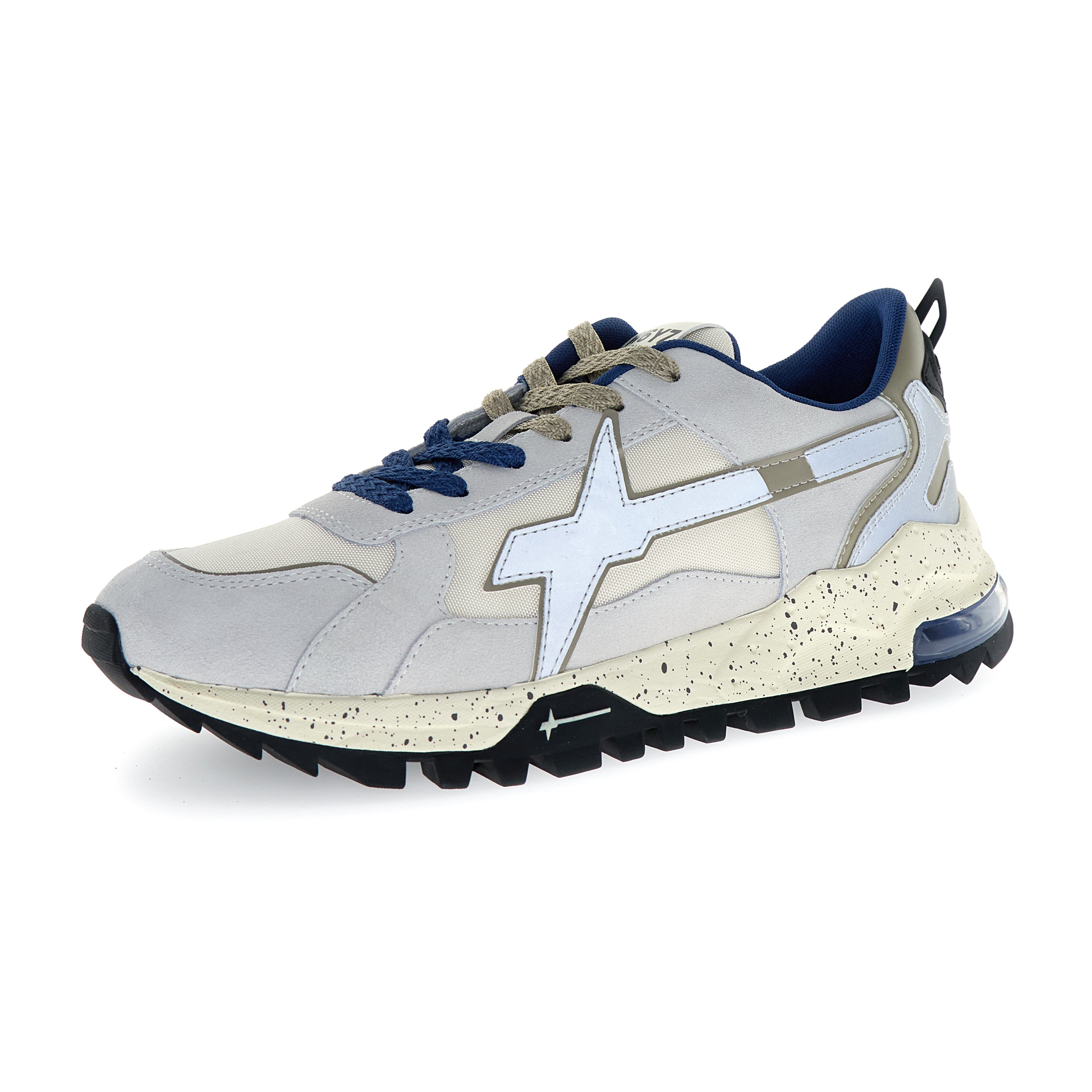 SNEAKERS UOMO W6YZ MOD. "BREEZE" - COL. CREMA / GRIGIO