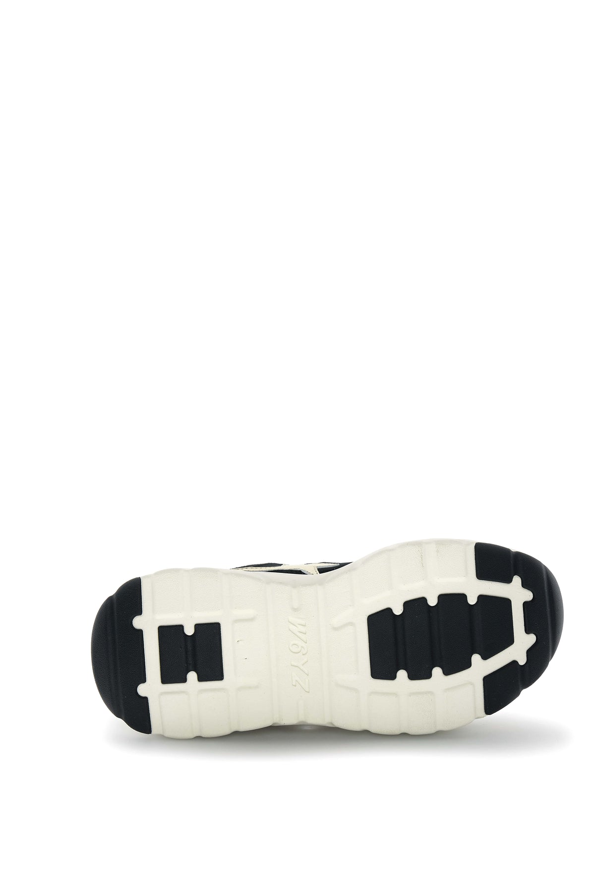 SNEAKERS DONNA W6YZ MOD. "MIA" IN PELLE E TESSUTO CON DETTAGLI ANIMALIER - COL. NERO / BIANCO / PLATINO