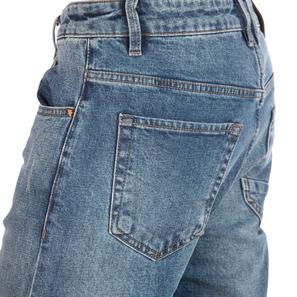 JEANS GIANNI LUPO REGULAR FIT IN MISTO COTONE - COL. BLU DENIM