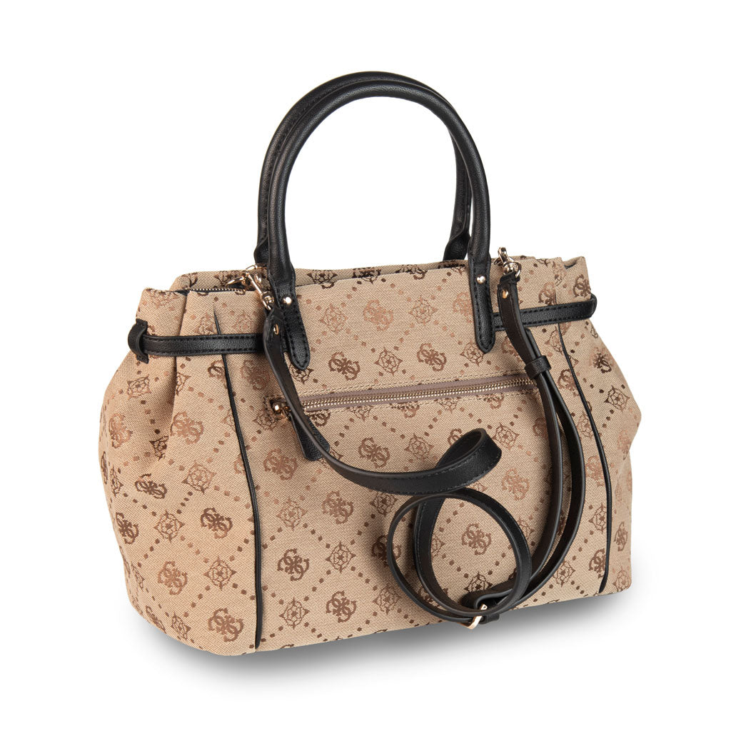 BORSA DONNA GUESS MOD. "DOROTHY" IN ECOPELLE 4G LOGO PEONY - COL. LATTE