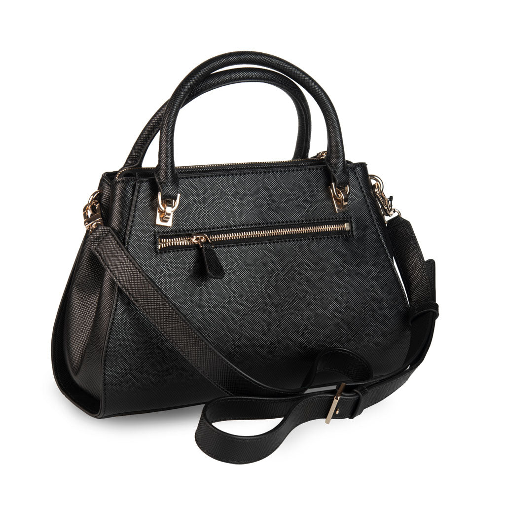 BORSA DONNA GUESS MOD. "NOELLE" SAFFIANO - COL. NERO