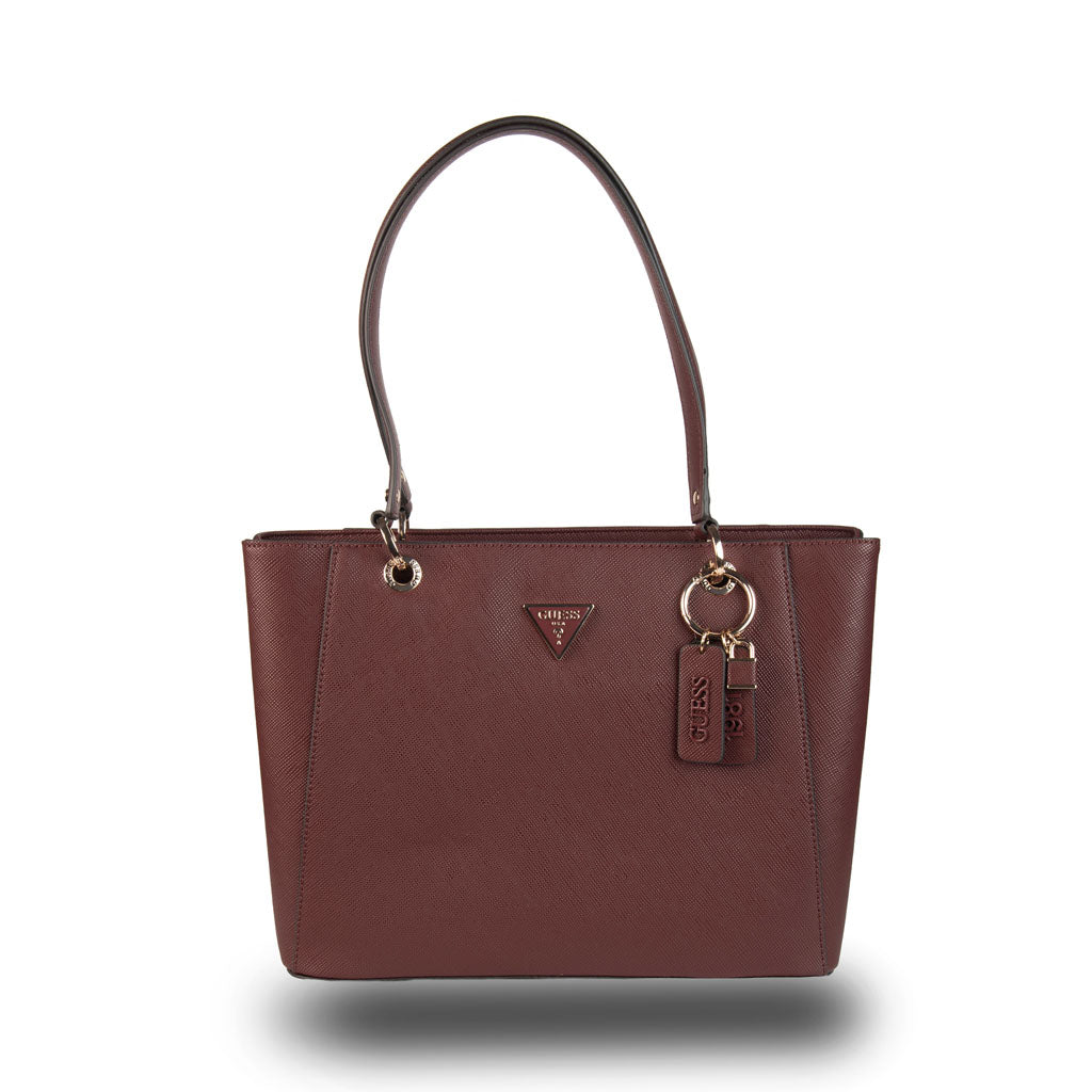SHOPPER DONNA GUESS MOD. "NOELLE" SAFFIANO - COL. BURGUNDY