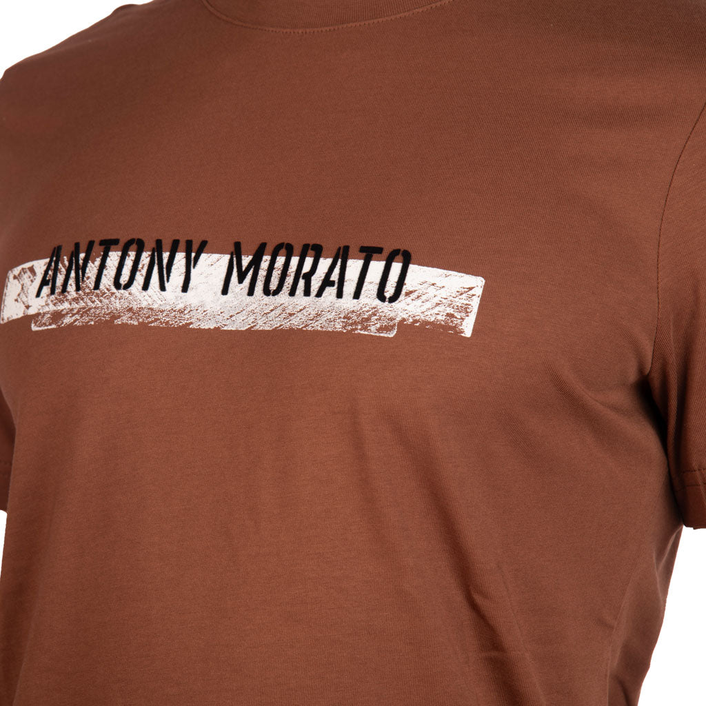 T-SHIRT UOMO ANTONY MORATO REGULAR FIT IN JERSEY DI COTONE CON STAMPA LOGO - Colori disponibili: 3
