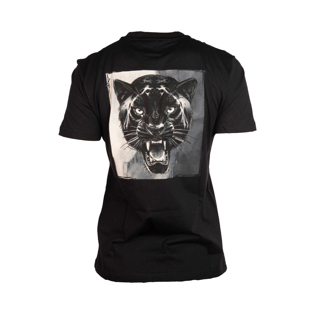 T-SHIRT UOMO ANTONY MORATO REGULAR FIT IN JERSEY DI COTONE CON STAMPA TIGRE POSTERIORE - COL. NERO