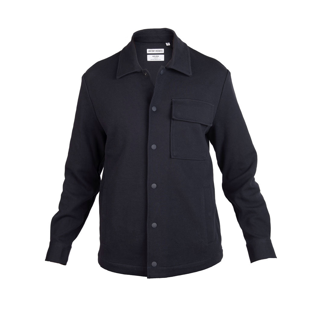 CAMICIA UOMO ANTONY MORATO SLIM FIT IN TWILL STRETCH MOD. "ARUBA" - COL. BLU MARINE
