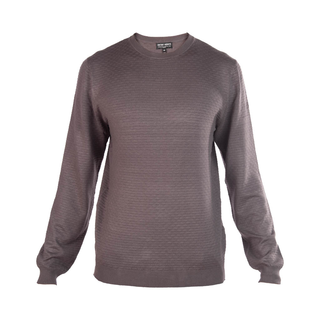 MAGLIA ANTONY MORATO GIROCOLLO SLIM FIT IN MISTO VISCOSA - COL. GRIGIO