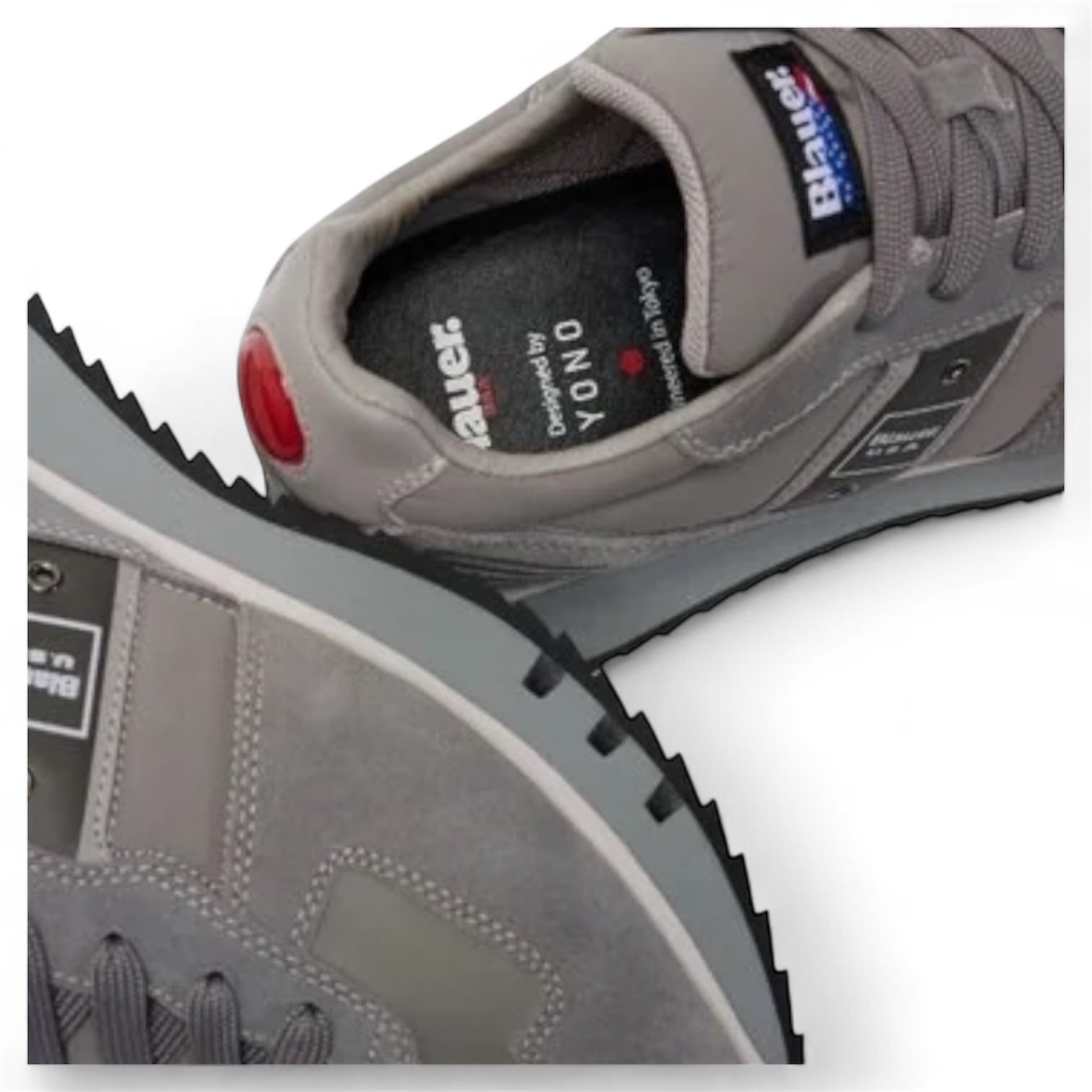 SNEAKERS UOMO BLAUER MOD. "TOKYO" - COL. GRIGIO PIETRA