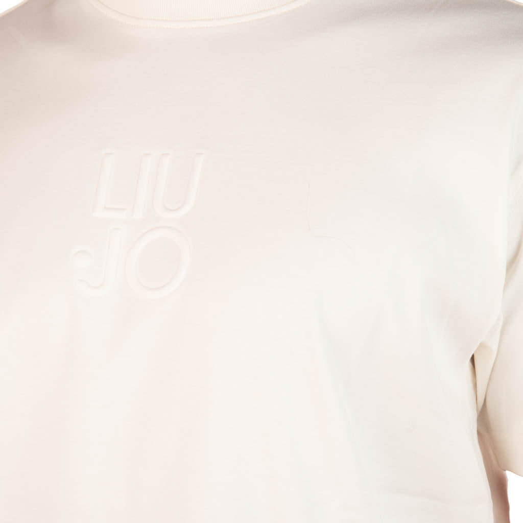 T-SHIRT UOMO LIU JO IN JERSEY INTERLOCK - COL. BIANCO
