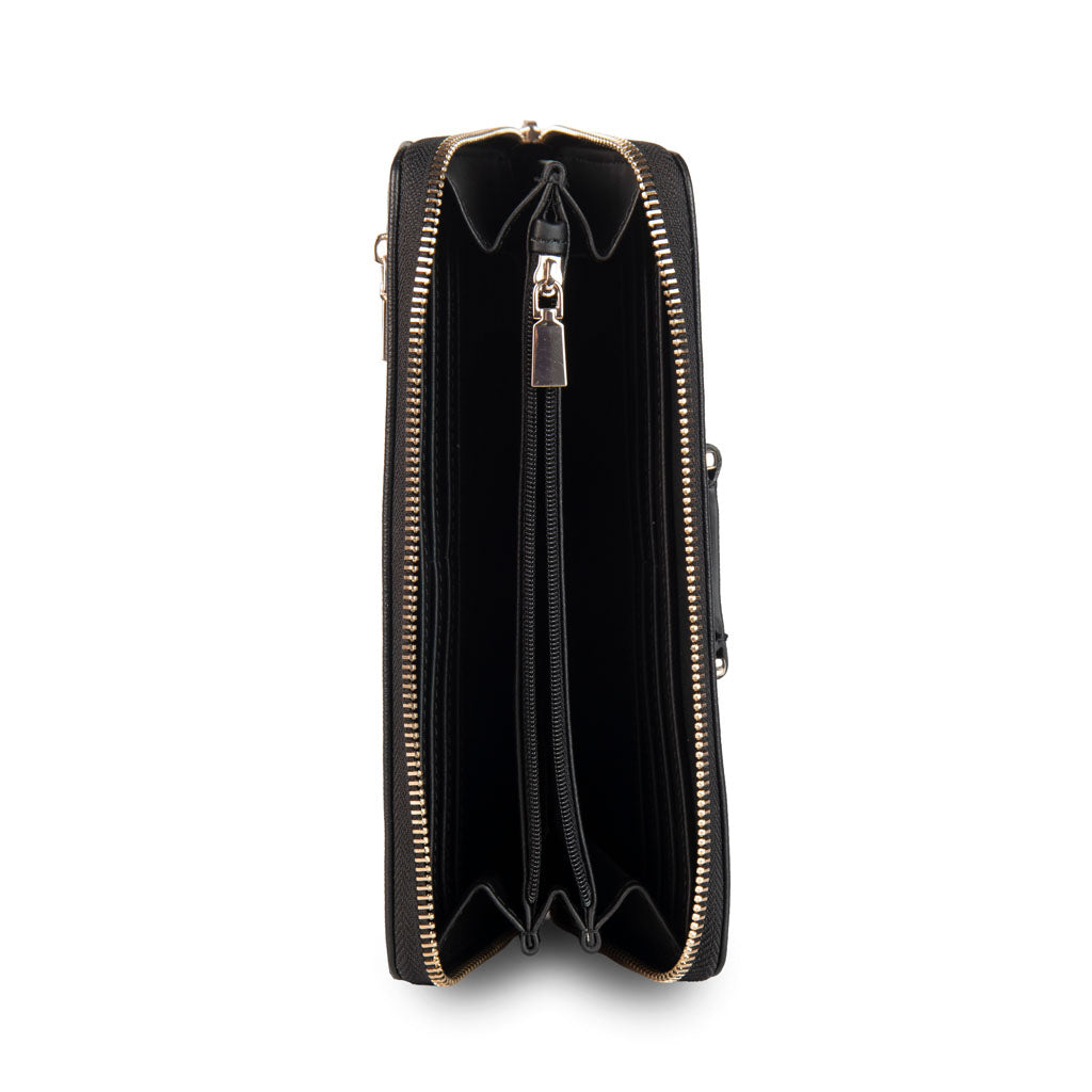 MAXI PORTAFOGLIO DONNA GUESS MOD. "DOROTHY" - COL. NERO