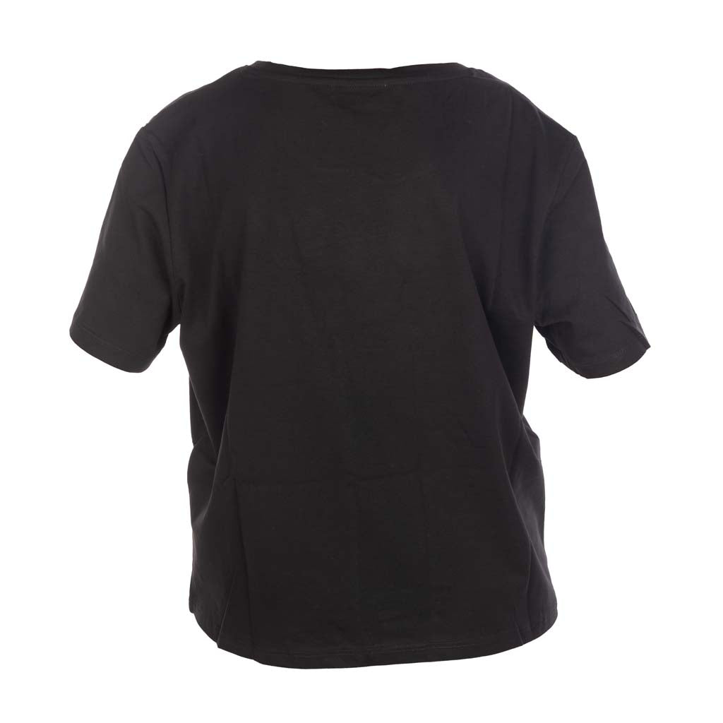 T-SHIRT DONNA GAUDI' CON STAMPA E NODO AL FONDO - Colori disponibili: 2