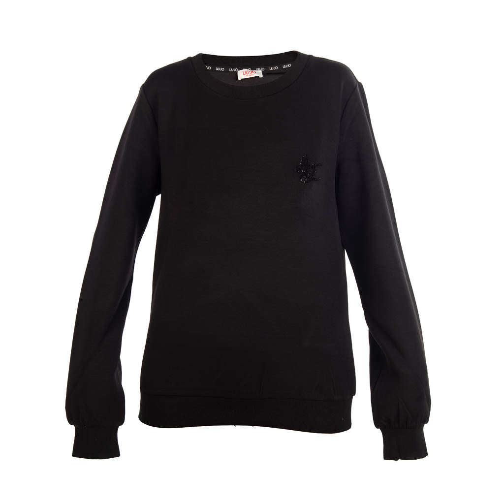 FELPA DONNA LIU JO IN SCUBA CON LOGO - Colori disponibili: 2