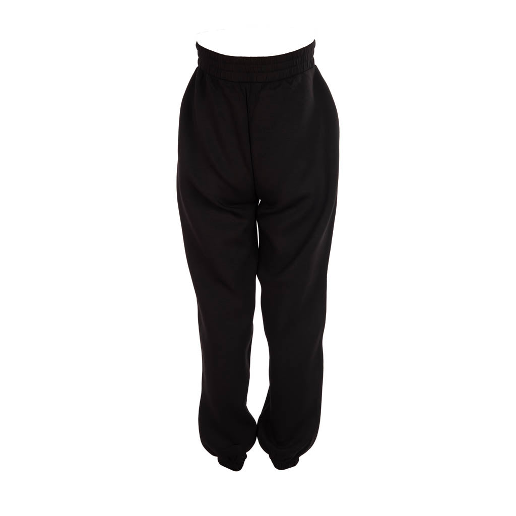 PANTALONE JOGGER DONNA GUESS CON LOGO IN STRASS - COL. NERO