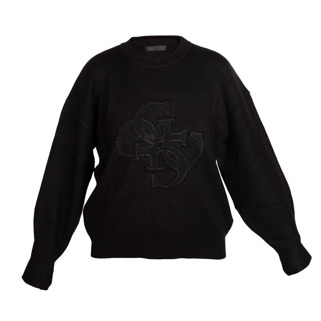 MAGLIONE DONNA GUESS REGULAR FIT CON LOGO 4G - Colori disponibili: 2