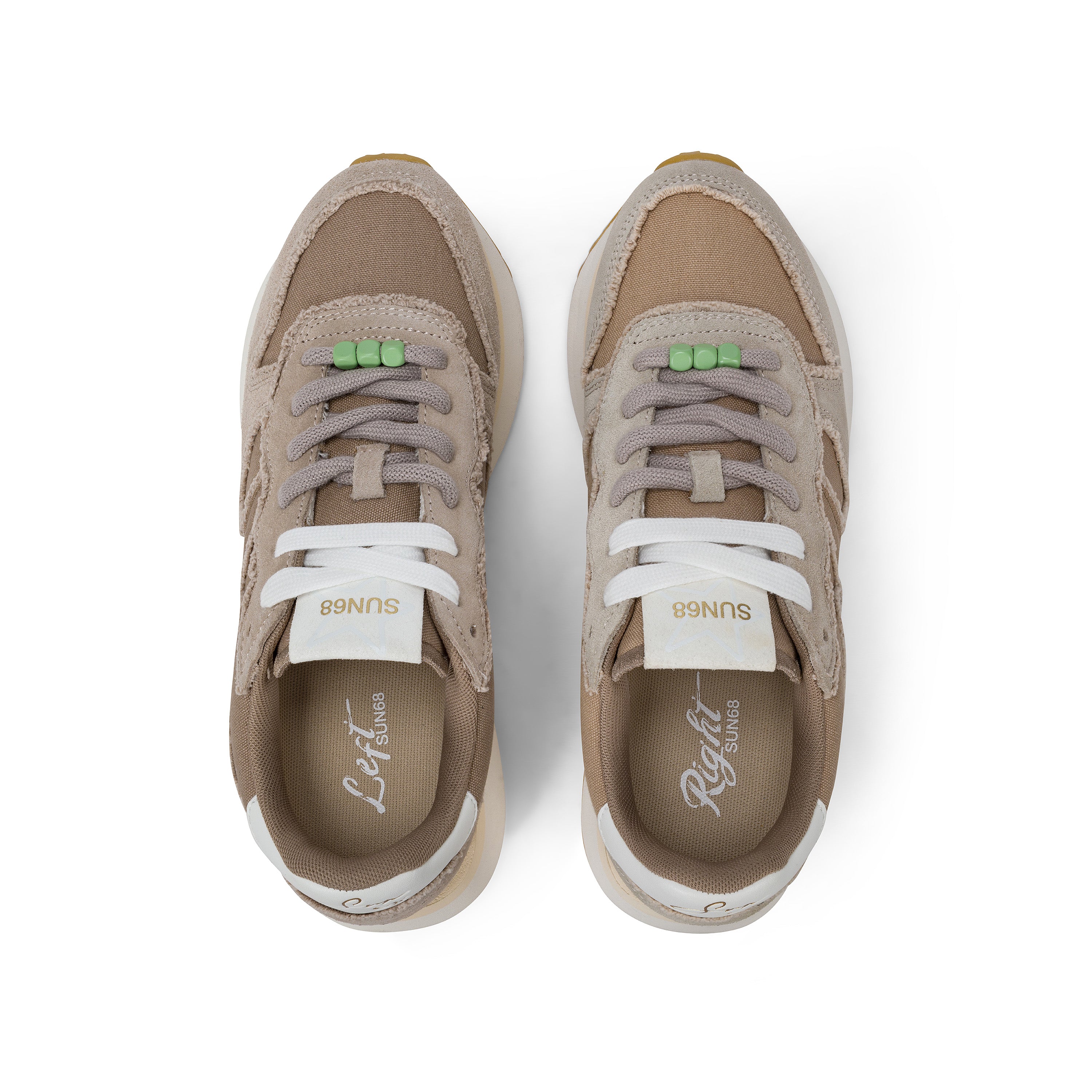SNEAKERS DONNA SUN68 MOD. "BIG STARGIRL" IN CANVAS - COL. STONE