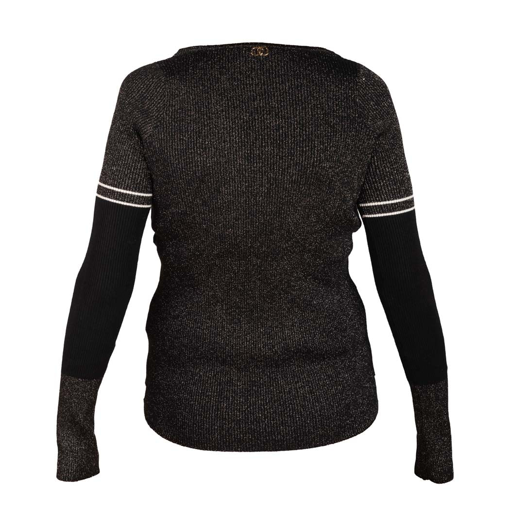 CARDIGAN DONNA LIU JO BETTER CON DETTAGLI IN PIZZO - COL. NERO