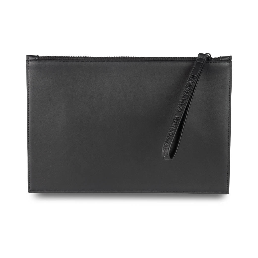 POCHETTE UOMO MARCELO BURLON COUNTY OF MILAN CON STAMPA LUPO - COL. NERO