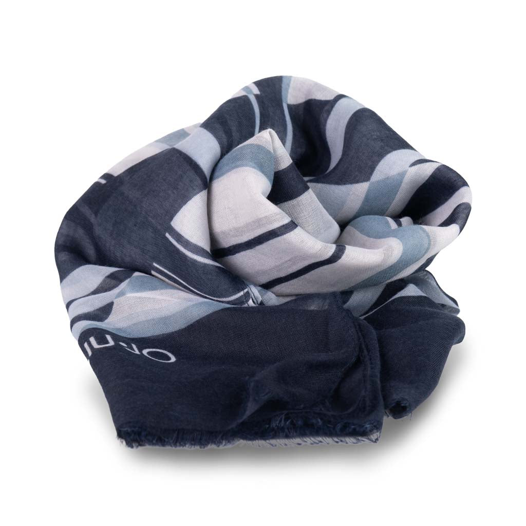 SCIARPA DONNA LIU JO CON MOTIVO A RIGHE - COL. DRESS BLUE