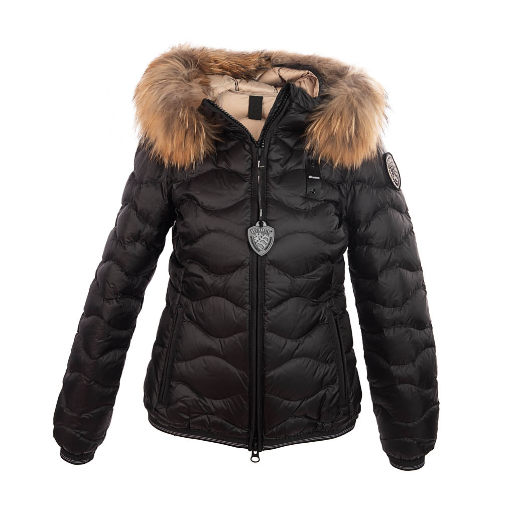 PIUMINO DONNA BLAUER CON PELLICCIA MOD. "ALDIE" - Colori disponibili: 2
