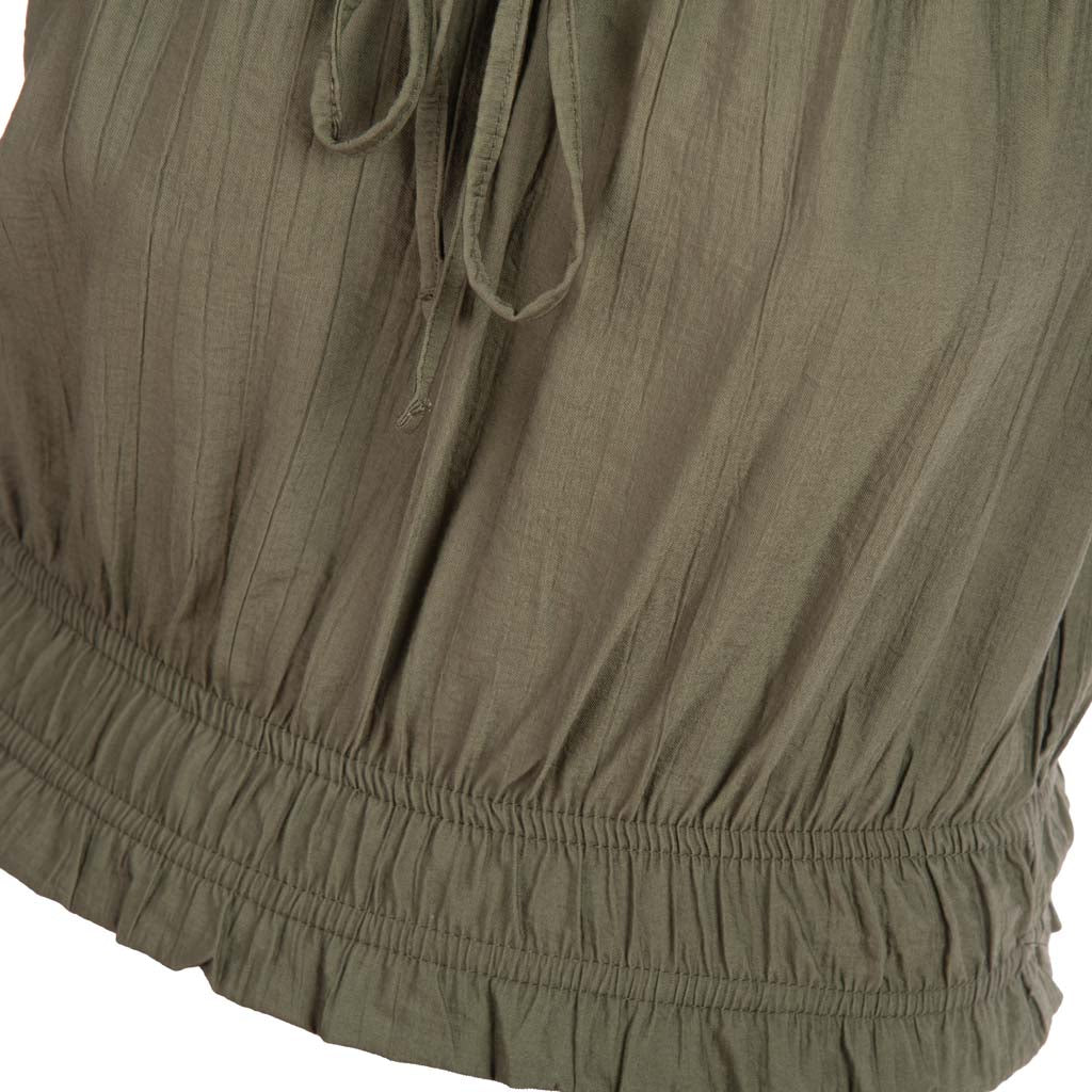 BLUSA DONNA CROPPED ARTIGLI CON COULISSE - Colori disponibili: 2