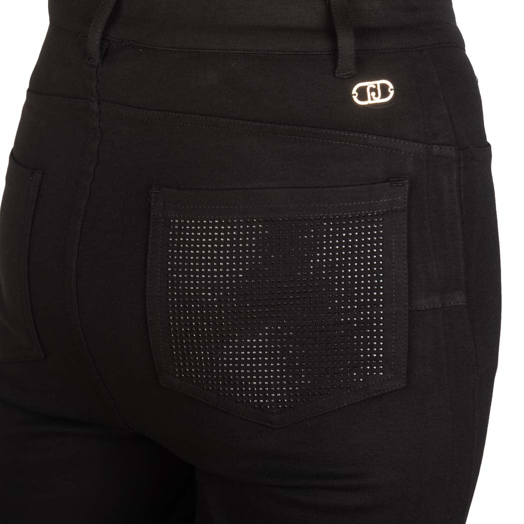 PANTALONE SKINNY DONNA LIU JO BETTER IN MISTO VISCOSA STRETCH - COL. NERO