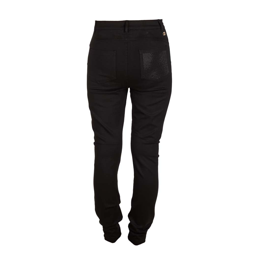 PANTALONE SKINNY DONNA LIU JO BETTER IN MISTO VISCOSA STRETCH - COL. NERO
